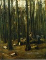 森の中の木こり 1898 マックス・リーバーマン ドイツ印象派